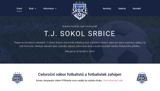 Web T.J. Sokol Srbice