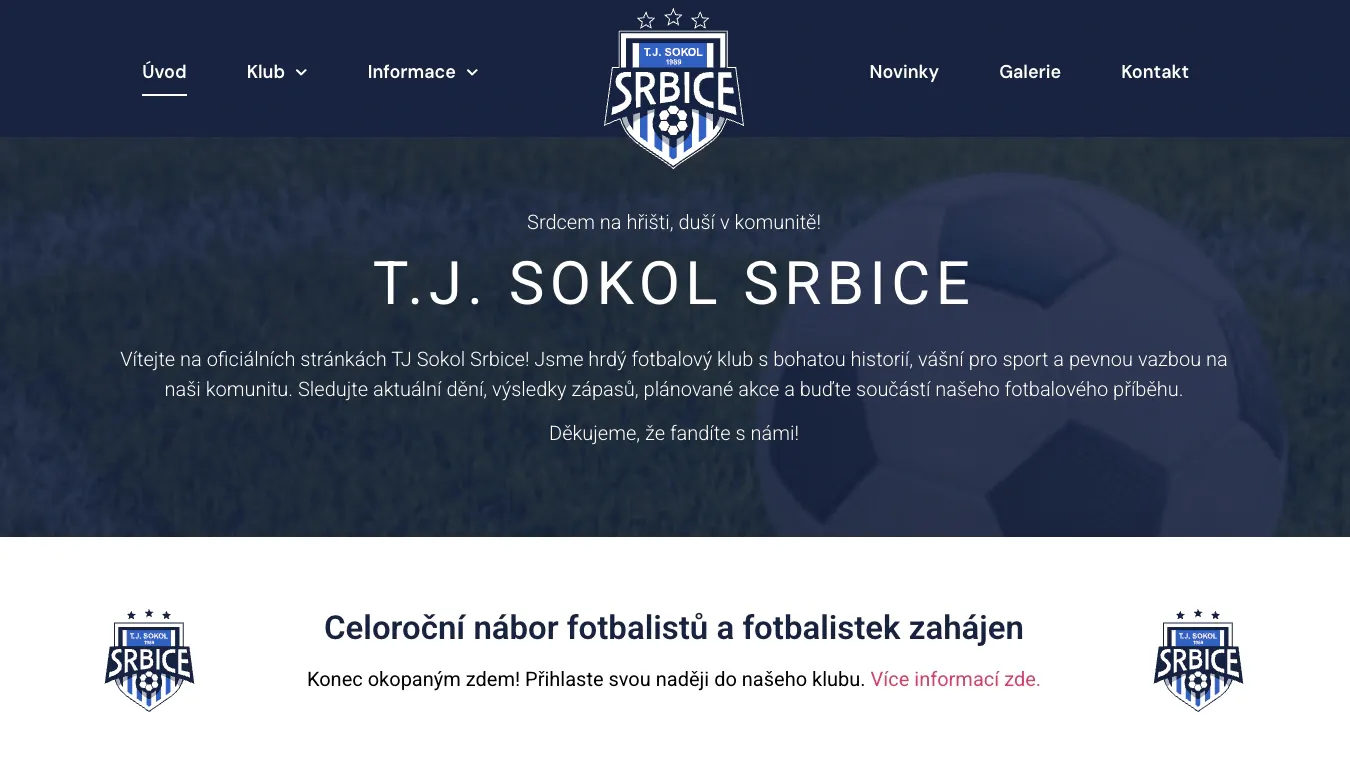 Web T.J. Sokol Srbice