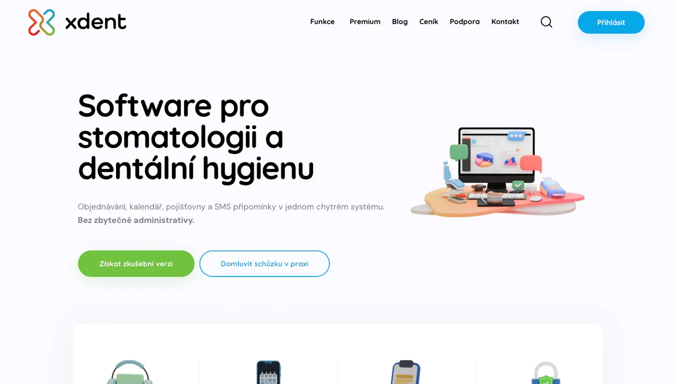Homepage webu XDENT